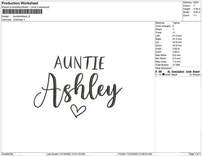Aunty Ashley