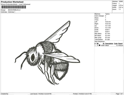 Bee Scribble