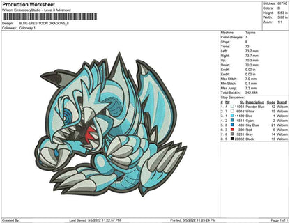 BLUE EYES TOON DRAGON