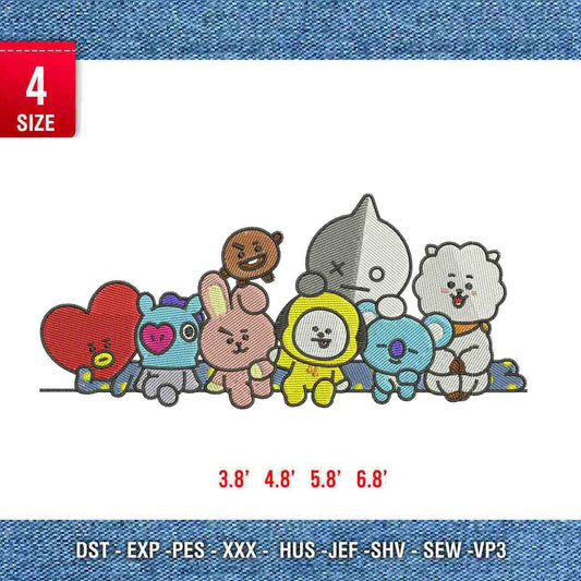 BT21 embroidery