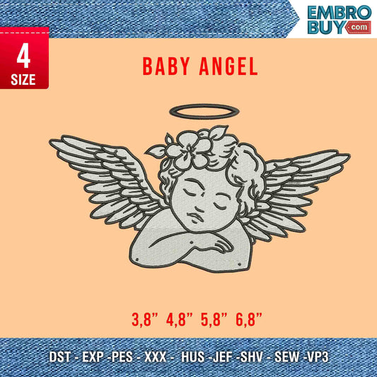 Baby-Engel-Stickerei