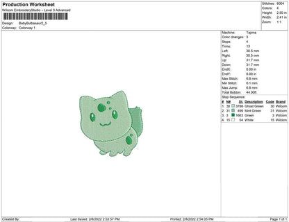 baby bulbasaur