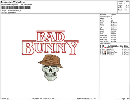Bad Bunny Skull