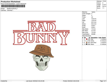 Bad Bunny Skull