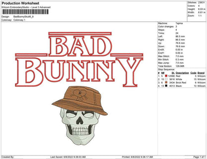 Bad Bunny Skull
