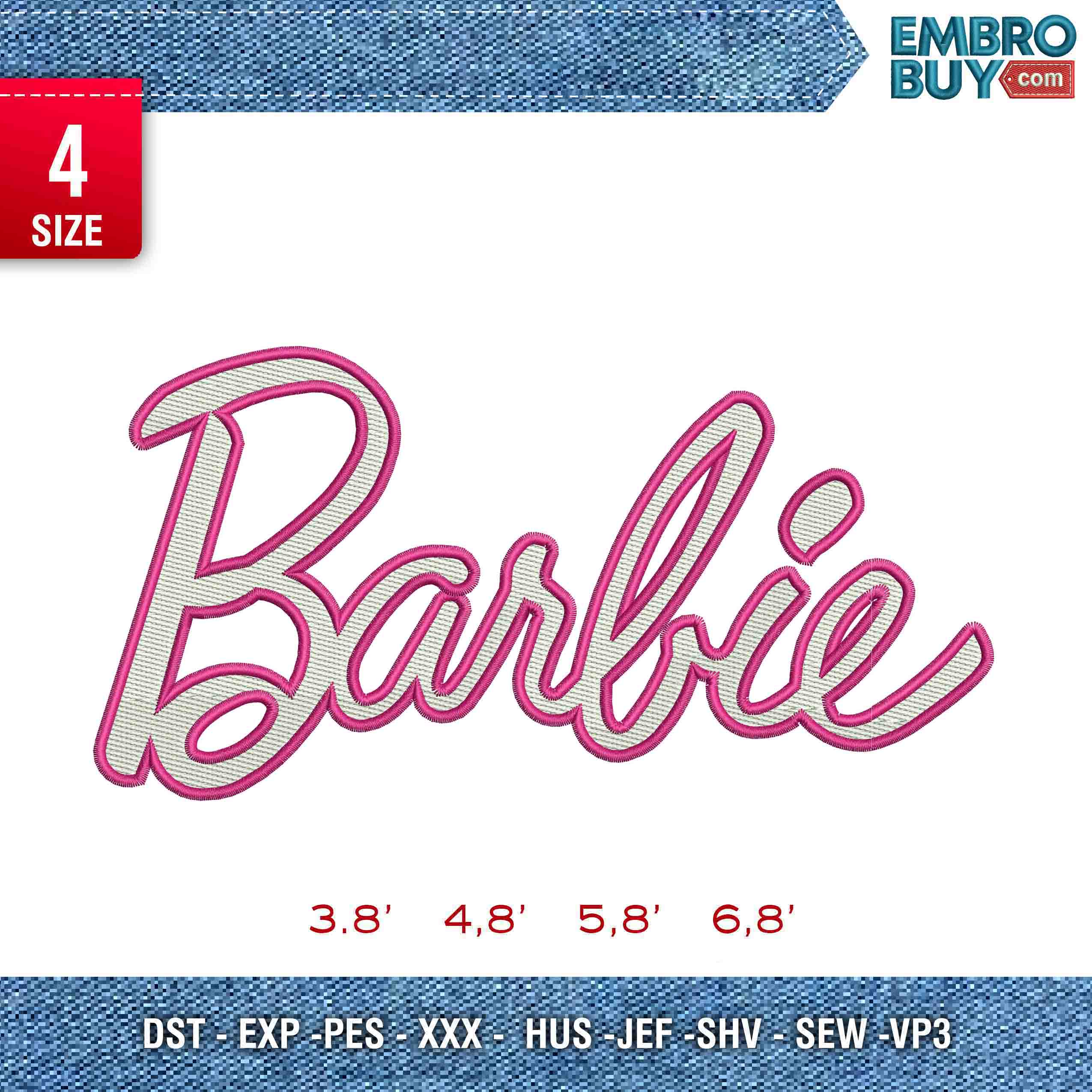 Cute dreadlocked Barbie silhouette - Brown Girl Barbie Logo - Pin |  TeePublic