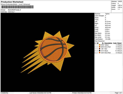 Basketball fliegen