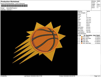 Basketball fliegen