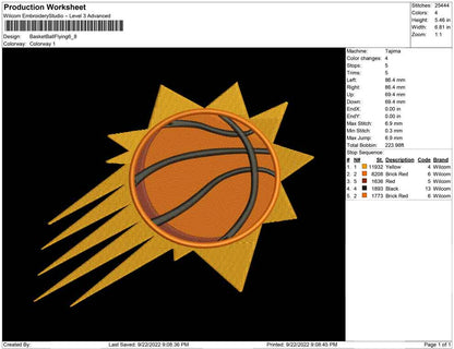 Basketball fliegen