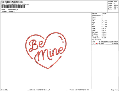 Be Mine Heart