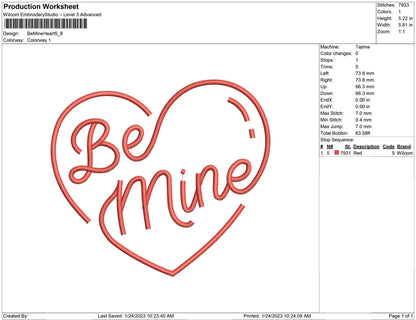 Be Mine Heart