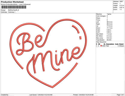 Be Mine Heart