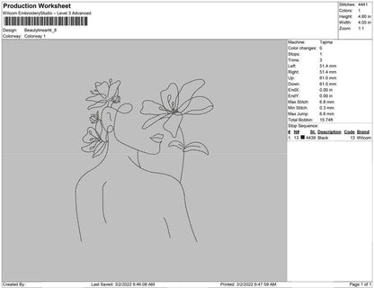 Beauty Line art