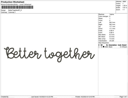 Better together B