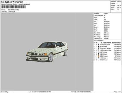 Bmw White Car