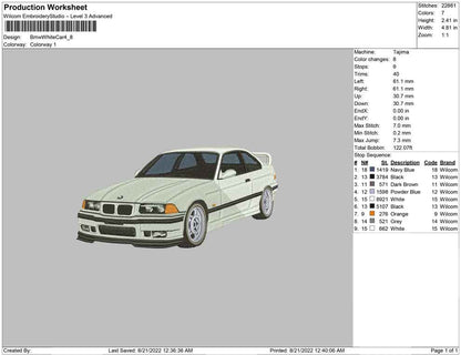 Bmw White Car