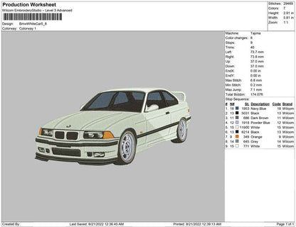 Bmw White Car