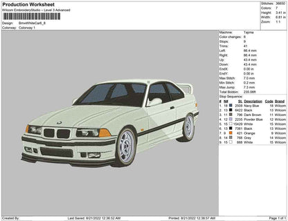 Bmw White Car