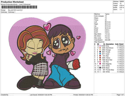 Boy and girl love
