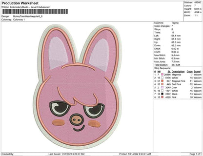 Bunny toon head regular