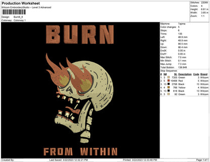 Burn Skull