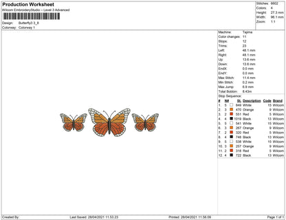 Butterfly trio