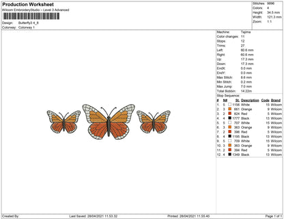 Butterfly trio