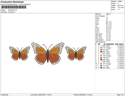 Butterfly trio