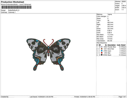Butterfly Skull