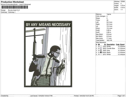 By any means necessary