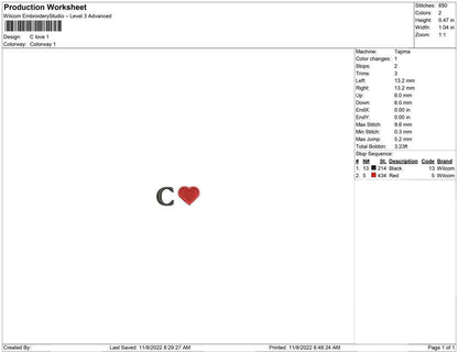 Alphabel Love For Wrist
