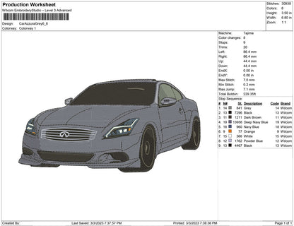 Car Azzura grey