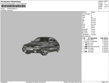 Car Black matte