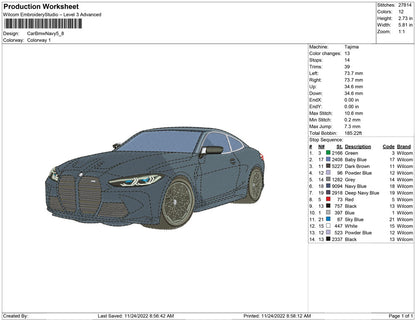 Car Bmw Navy