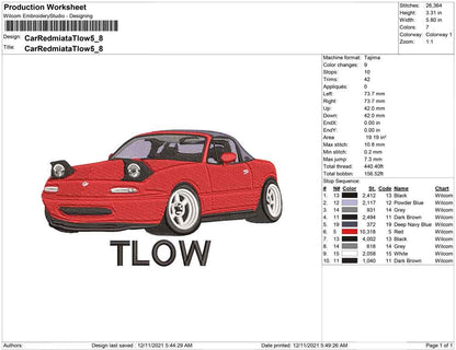Car Red Tlow