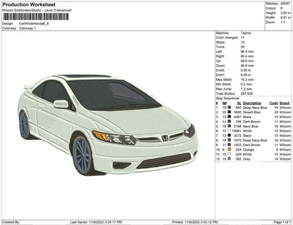 Honda car White