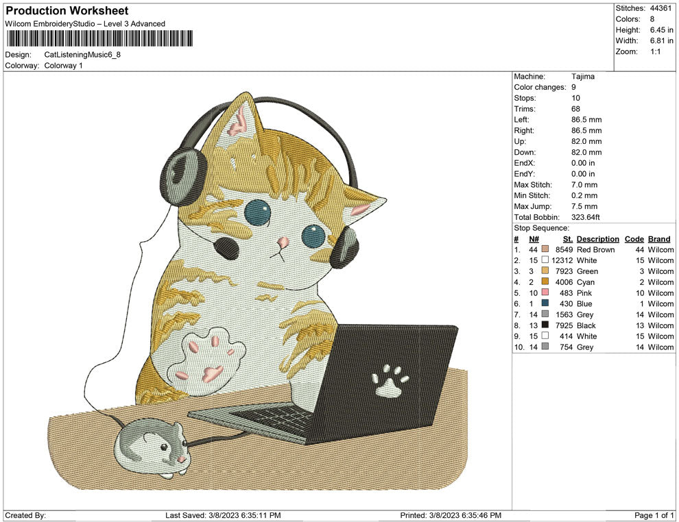 Cat Listening Music