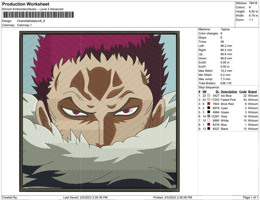 Printable Charlotte Katakuri Coloring Pages - Anime Coloring Pages