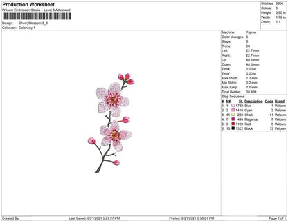 Cherry blossom emb