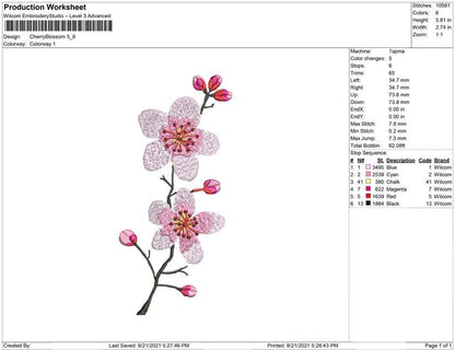 Cherry blossom emb
