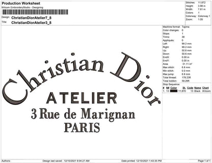 Christian Dior Atelier