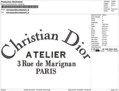 Christian Dior Atelier