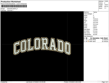 Colorado Letter