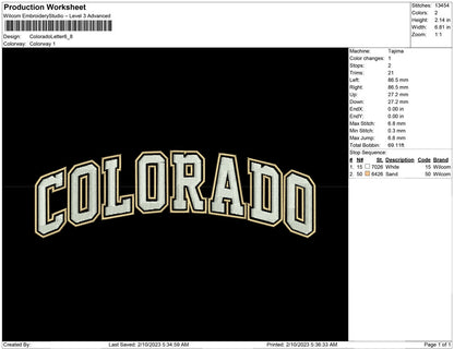 Colorado Letter