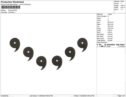 Commas V