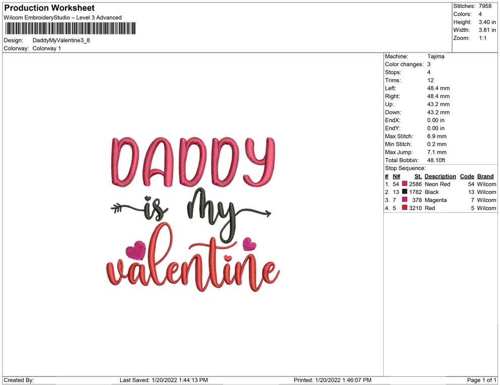 Daddy is My Valentine