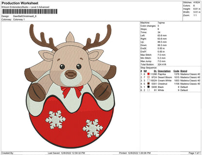 Deer Ball Christmas