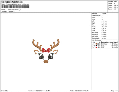 Deer face female