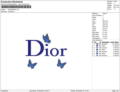Dior Butterfly 3