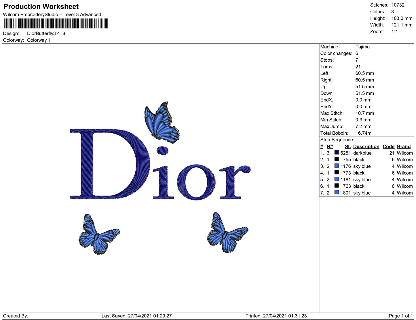 Dior Butterfly 3